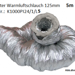 Thermoschlauch Warmluftschlauch Isolierschlauch 5m